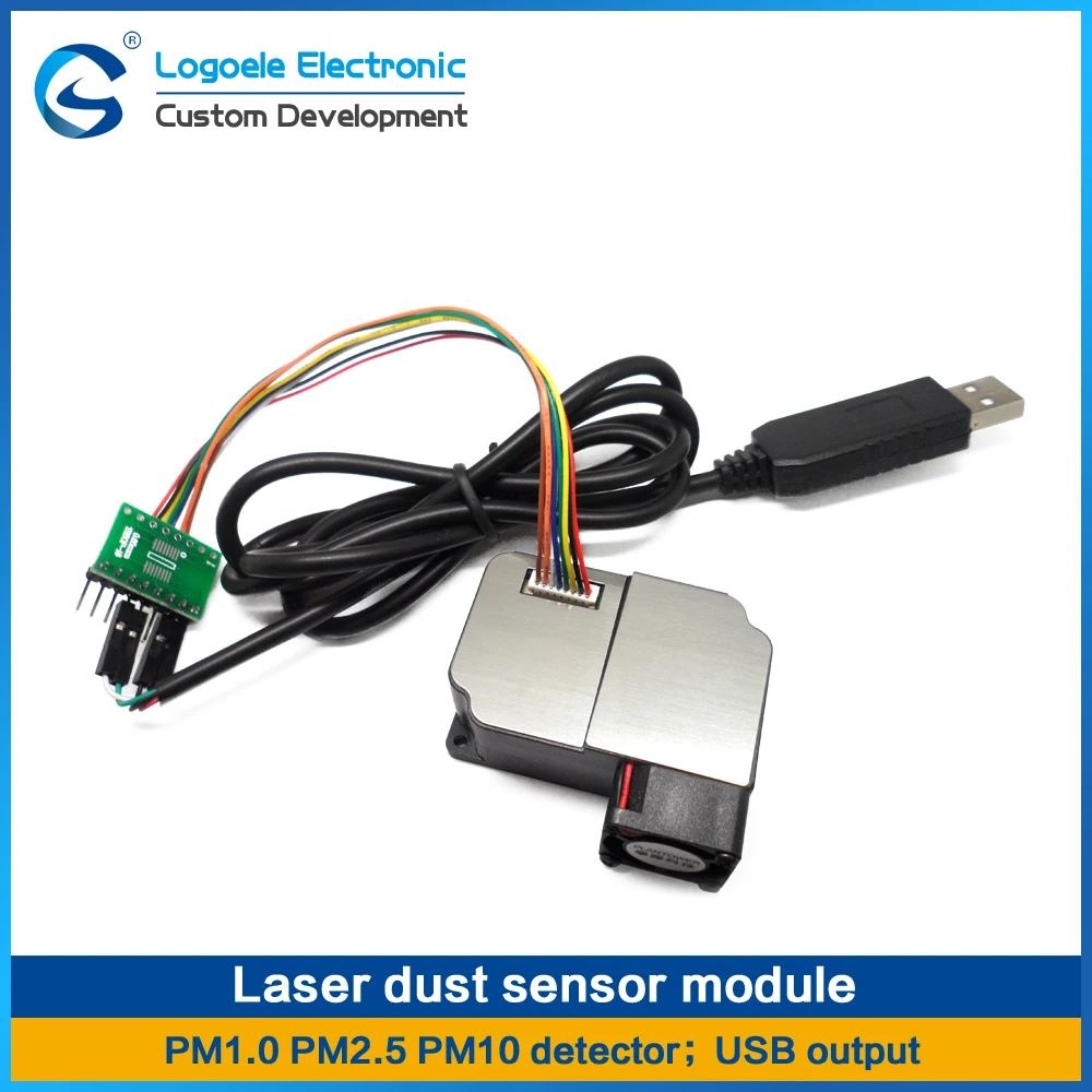 USB Laser Dust Sensor Module 3.3V TTL Level Serial Output PM1.0 PM2.5 PM10 Free Shipping High Quality