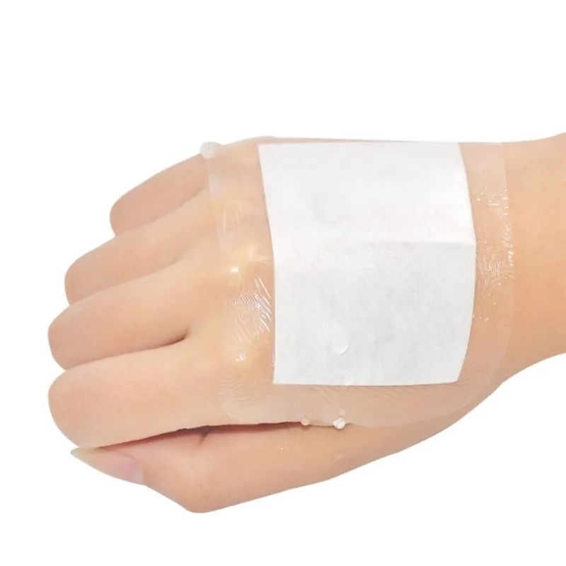 10 sztuk wodoodporna opaska 6x7cm medyczne przezroczyste sterylne opatrunek na rany oddychająca pasta pępka Band-Aid