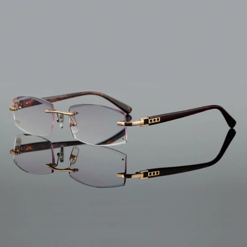high quality cutting presbyopia lenses square reading glasses fashion presbyopic spectacles for hyperopia men