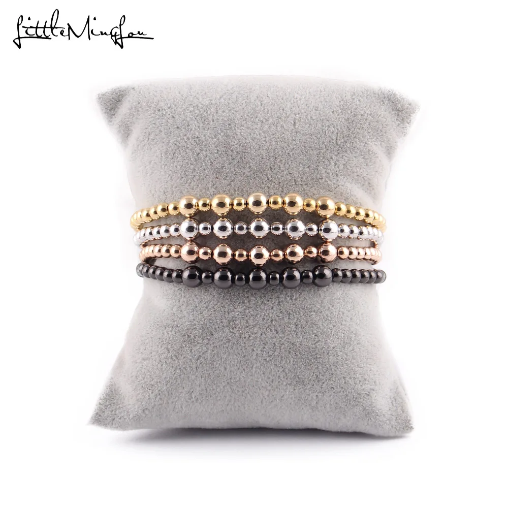 Fashion Copper Beads Couple Bracelet For Lovers Handmade Braided Macrame Men Bangles For Women Party Gift Jewelry