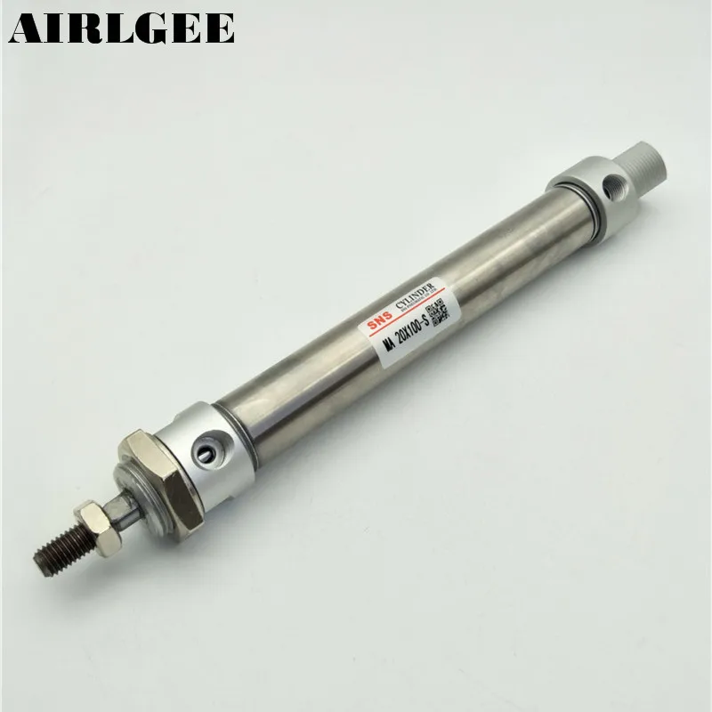 

MA20x100-S Pneumatic 20mm Bore 100mm Stroke Single Rod Stainless Steel Air Cylinder With Magnectic 1.0Mpa