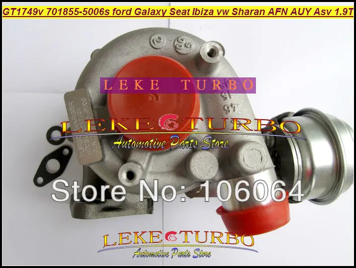 GT1749V 701855-5006S 028145702S Turbo Turbocharger For Ford Galaxy For Seat Alhambra Ibiza VW Sharan AFN/AUY/ASV/AVG 1.9L TDI