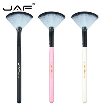 

100Pcs/lot JAF Brand Retail Small Fan Powder Brush Fiber Hair Professional Makeup Brush Fan Makeup Brushes By DHL Free Shipping