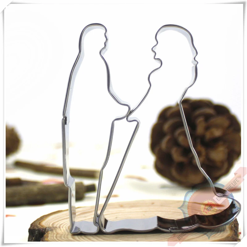 

Bride and groom metal cookie cutter Mousse ring gateau reposteria Fondant biscuit pastry cake decoration wedding cupcake topper