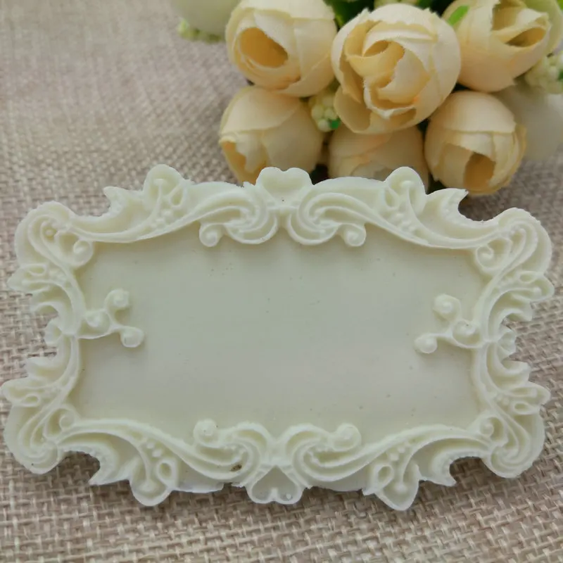 Flower Frame Silicone Mold For Fondant, Chocolate, Crafts Sugarcraft Cake Decorating Fondant /   Mold H714