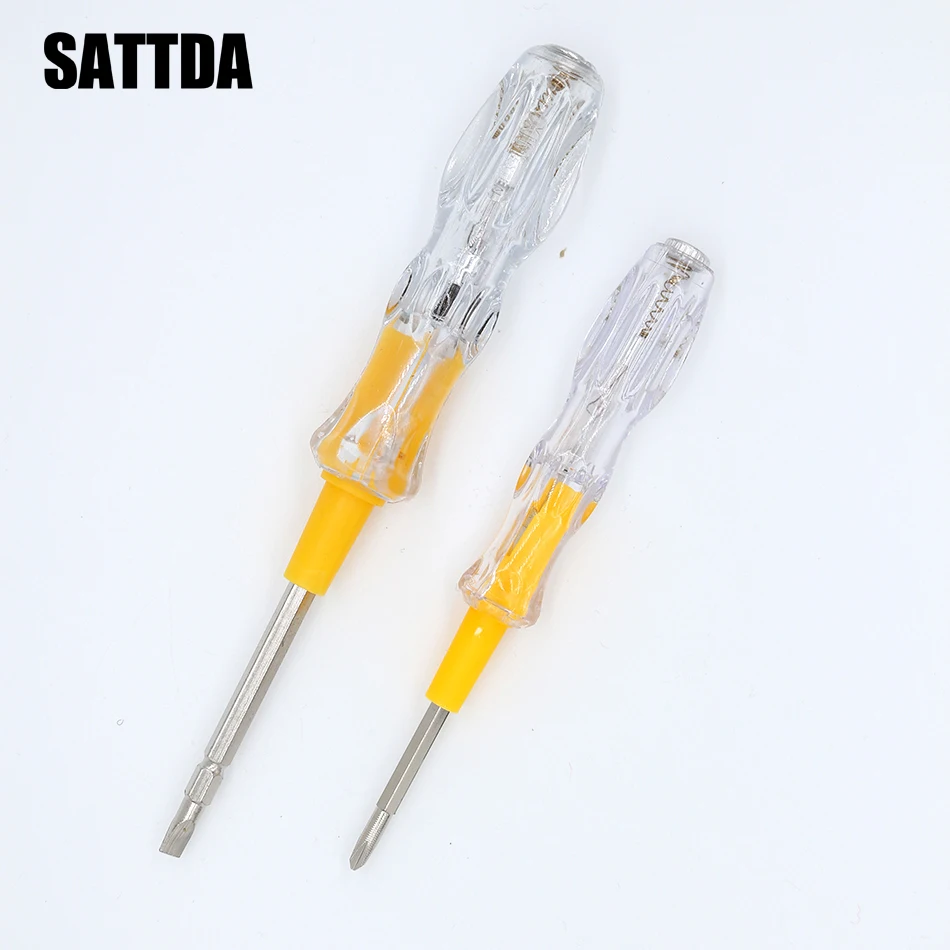 free shipping mini Test Pen Portable Flat Screwdriver Electric Tool Utility Light Device Screw Driver Hand Tools LED Voltage