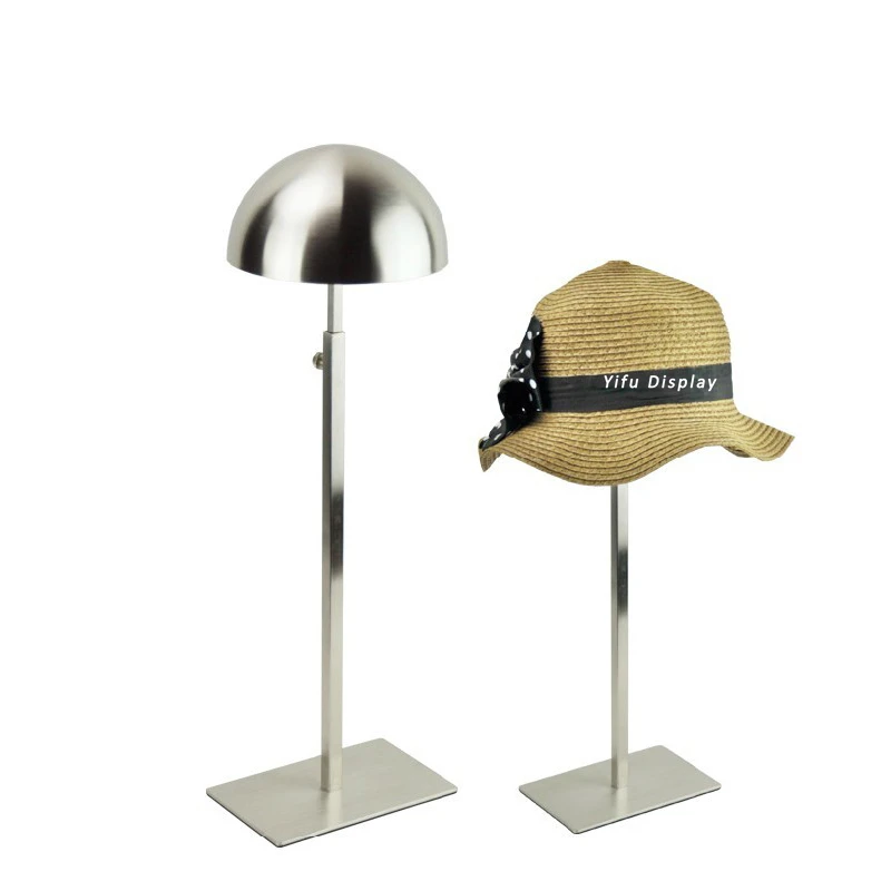 Metal Titanium Polished Gold Hat Display Stand Hat Display Rack Hat Holder Cap Display Hat Holder Rack