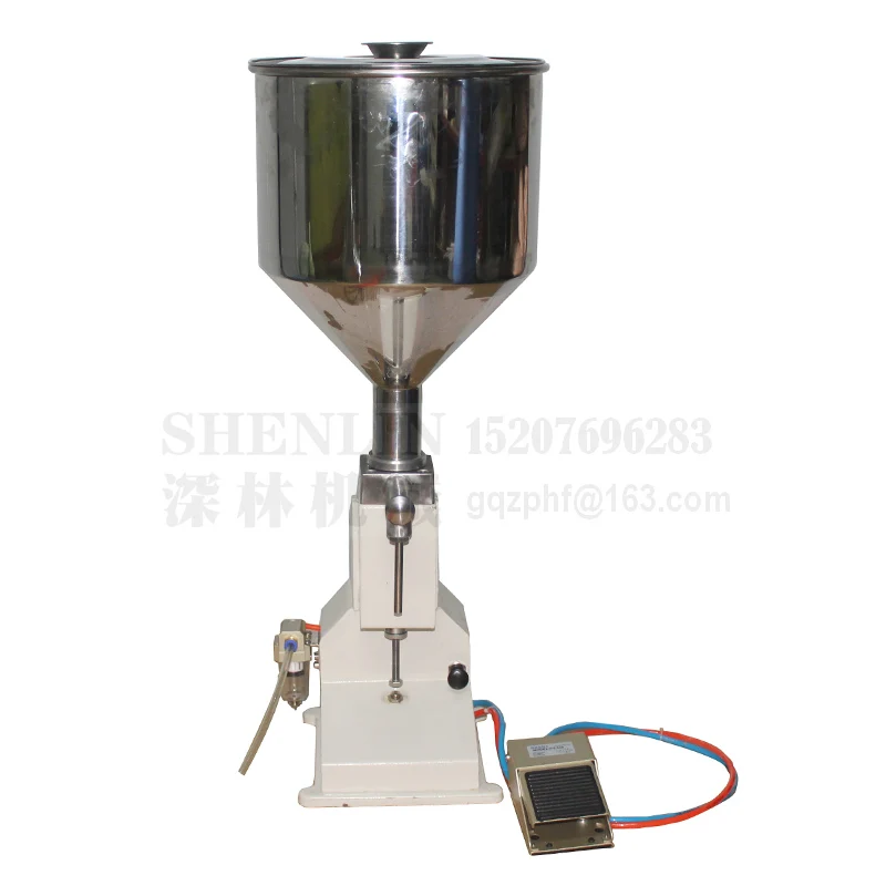 Wholesale pneumatic filling machine A02 5-50ml cream filling machine 5-10bottle/min 1% accurate water gel filling machine