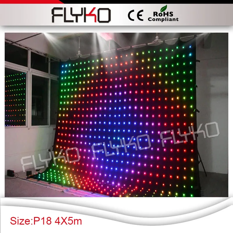 

multi color led curtain light P18 led light bars hanging light led screen