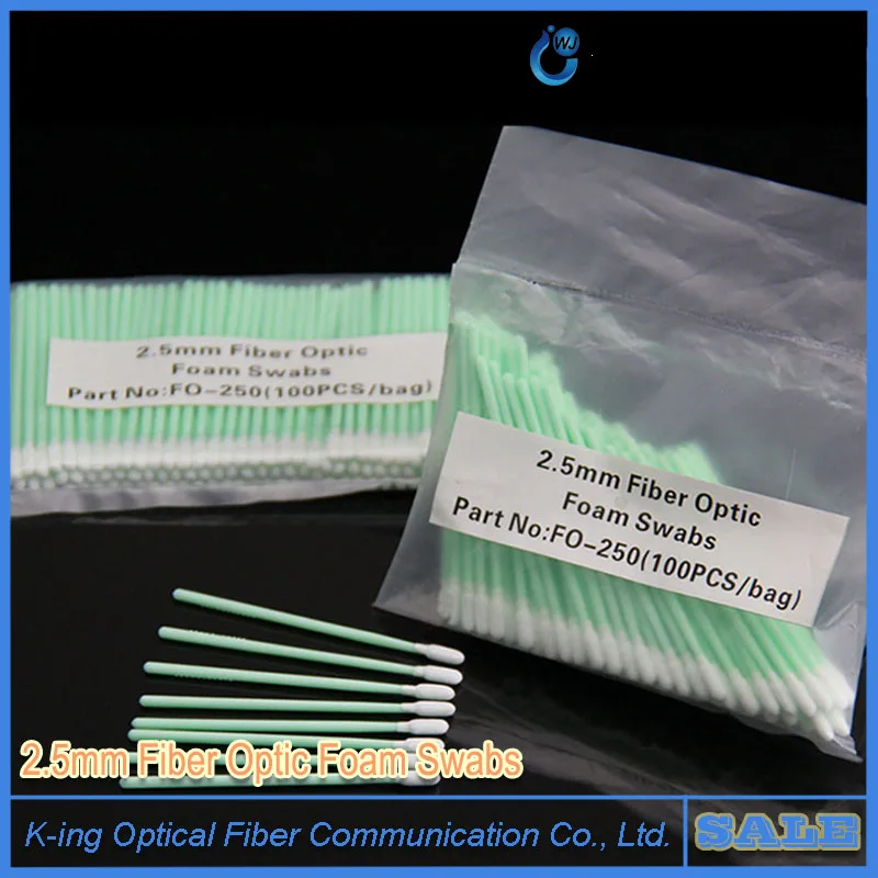 Fiber Optic Cleaning Tool Fiber optic cleaning swabs 100 per pack 2.5mm