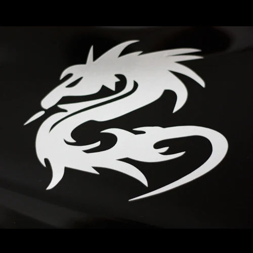 car decals dragon 13.5cm x10.5cm  for car motorcycle ebike reflective waterproof vinyl stickers