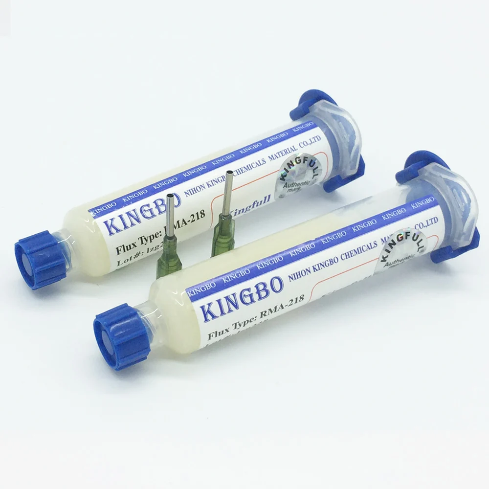 

Newest Kingbo RMA-218 Flux Paste high quality Solder Flux for BGA solder station Soldering Tin Cream +2Needles