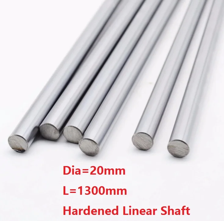 

4pcs/lot Dia 20mm shaft 1300mm long Chromed plated linear shaft hardened shaft rod bar rail guide for 3d printer cnc parts