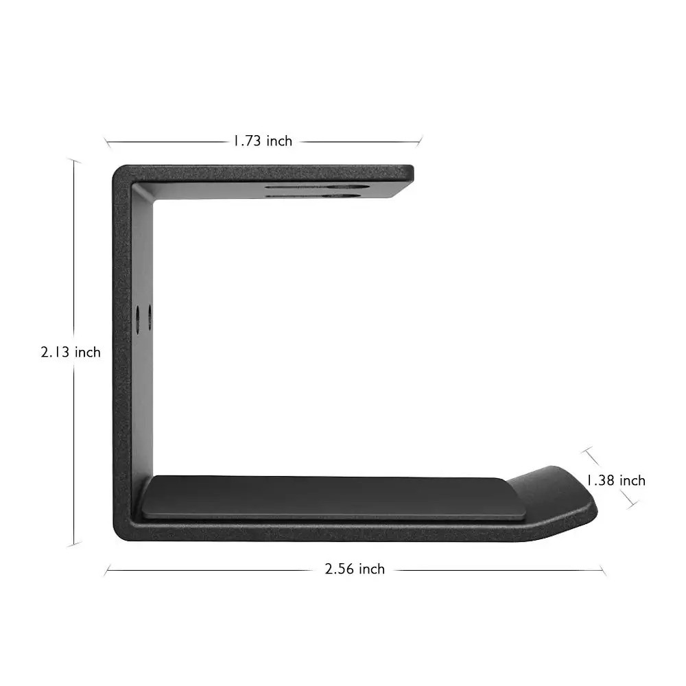 Suporte para fones de ouvido, 6amlifestyle, preto, gancho, montagem embaixo da mesa, para todos os fones