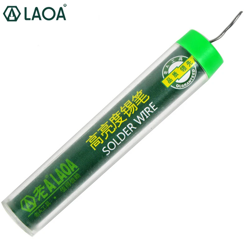 LAOA 1.0mm 10g Soldering Tin Wire Pen 63% Tin Content Lead Rosin Core Soldering Wire Roll No-clean FLUX Welding Repair Tools