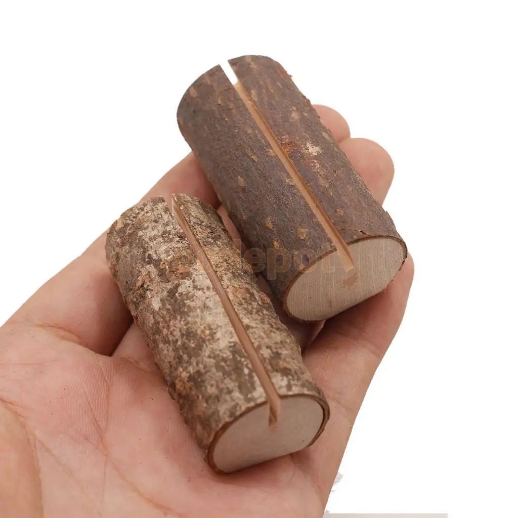 10pcs Wedding Place Wooden Card Holders Table Number Stands for Wedding Table Name Number Business Card Holder Decorations