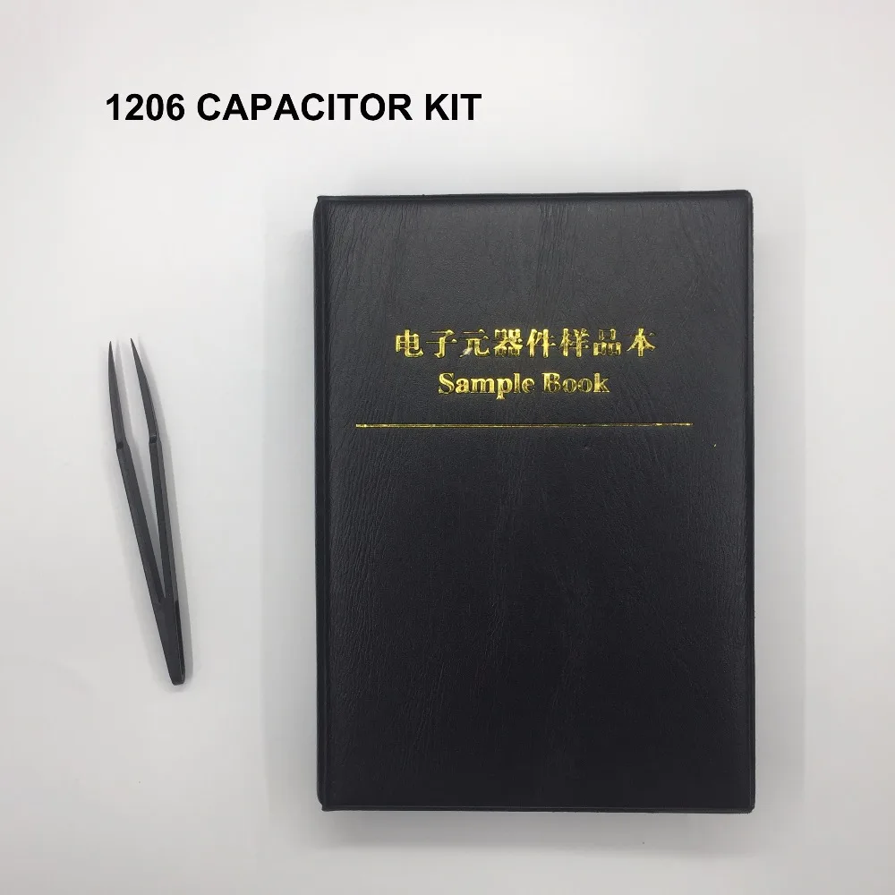 

Free Shipping 2000pc 1206 smd capacitor set 1206 capacitor assortment sample book for capacitor book 80value*25pc capacitor kit