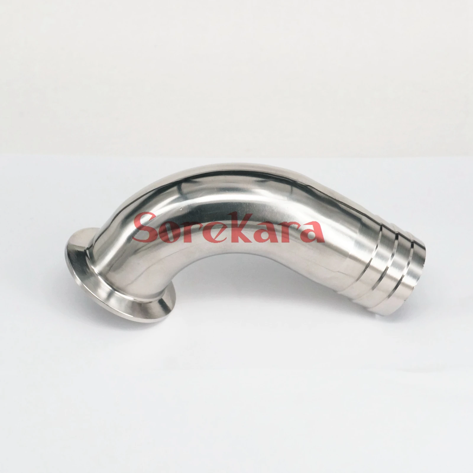 

Fit Hose I/D 45mm Barbed 304 Stainless Steel Ferrule OD 2" Sanitary Ferrule 90 Degree Elbow Pipe Fitting