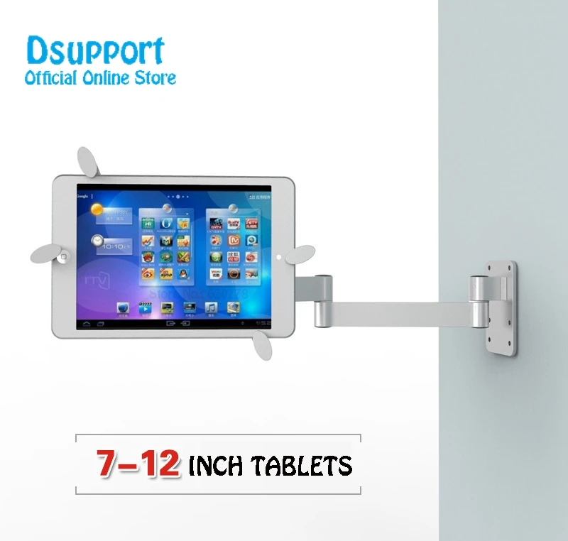 Full motion Fit for tablets PC 7-12 inch wall mount metal bracket ceiling mount tablet pc holder tablet pc desk stand