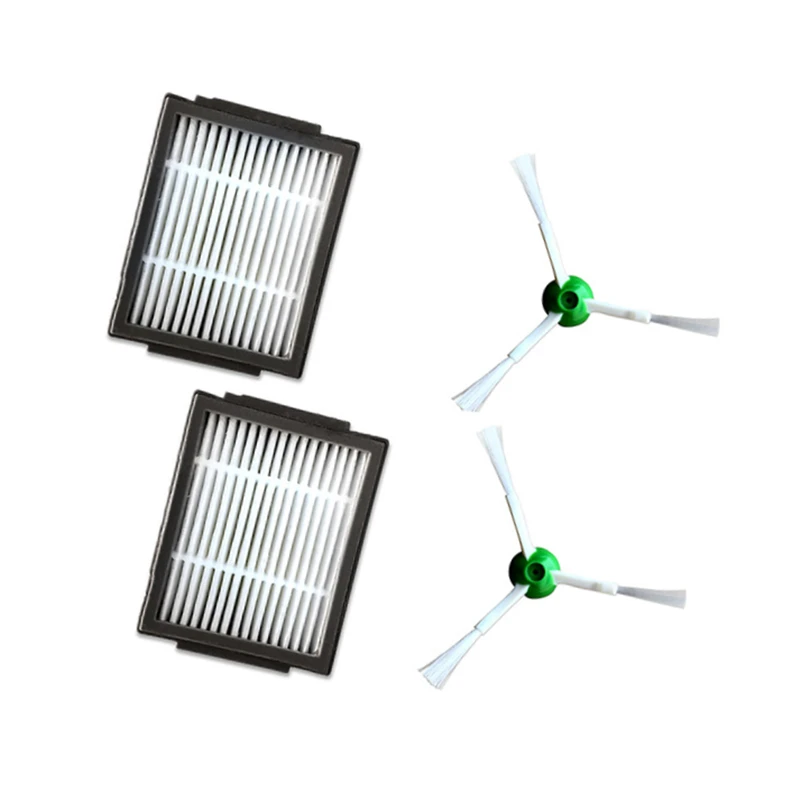 فرشاة دوارة لمرشح HEPA فرشاة جانبية لملحقات أجزاء المكنسة الكهربائية iRobot Roomba i7 E5 E6 I7+