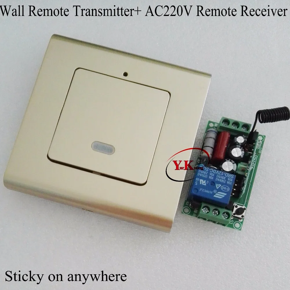 

Wall Remote Transmitter Sticky AC 220V Relay Remote Switch NO COM NC Home LED Lamp Bulb Light Power Remote on off Wall Consoles