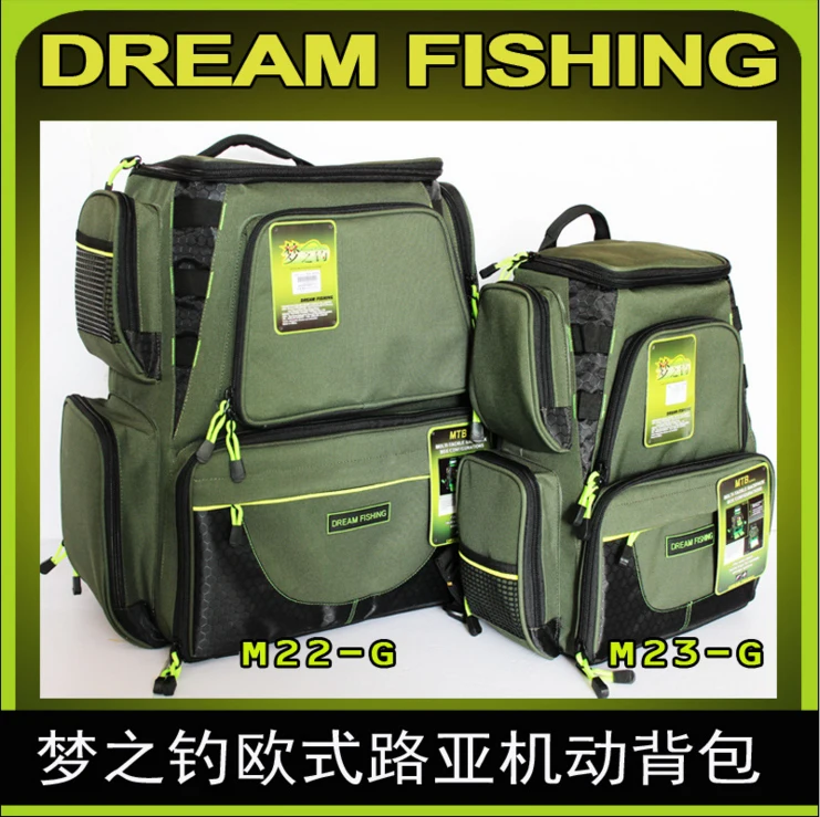 

Outdoor backpack big and small size lure bag fishing gear bag kit accessories package European lure fishing Motorized backpack