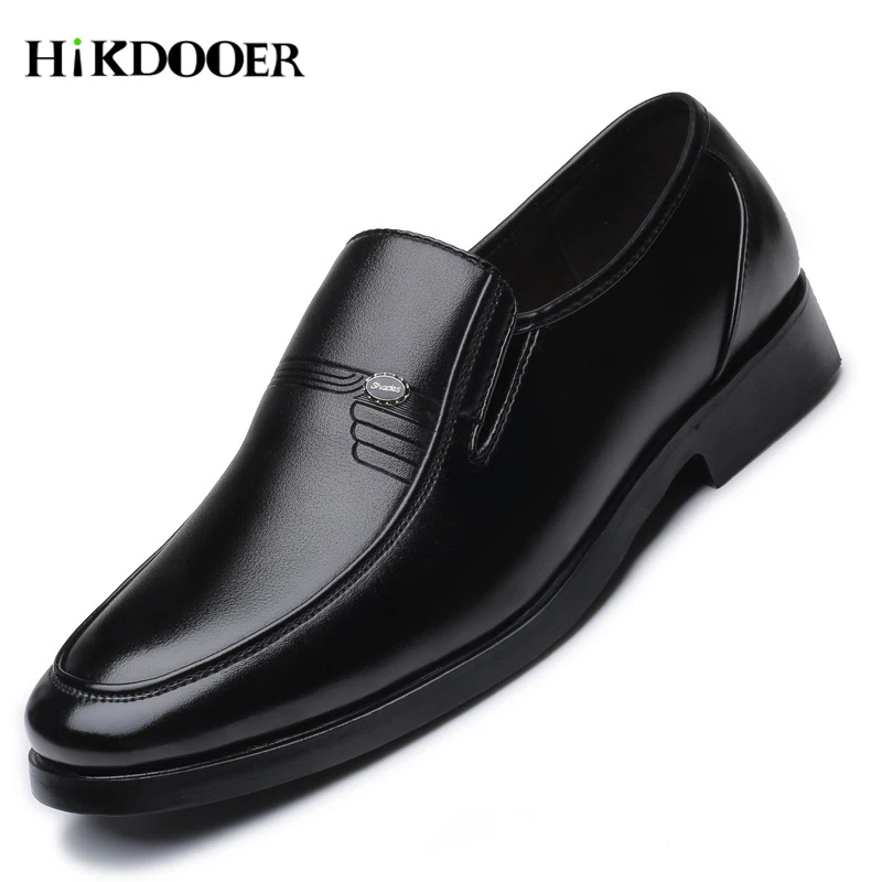 Luxury Brand Men Leather Formal Business Shoes Male Office Work Flat Shoes Oxford Breathable Party Wedding Anniversary Shoes