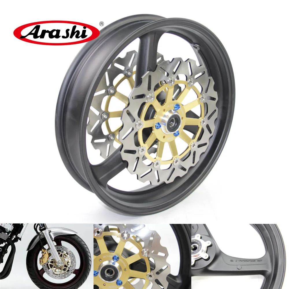 

Arashi 1 Set Front Wheel Rim Brake Disc Rotors For HONDA VTEC 400 VTEC400 1999-2014 99 00 01 02 03 04 05 06 07 08 09-14