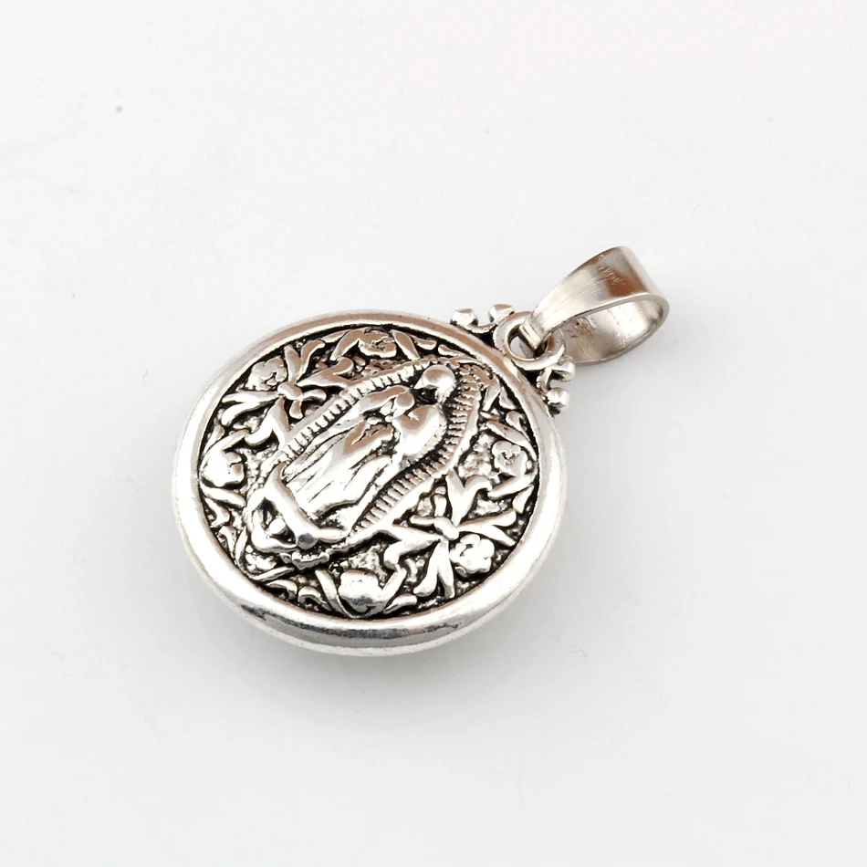 4Pcs Virgin Mary Religious Alloy Charm Pendant For Jewelry Making Findings 25.8x35mm A-480a