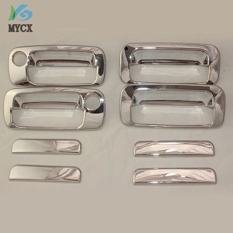 

Хромированная вставка дверной ручки для Toyota Land Cruiser Autana Prado fj80 1990-1997, аксессуары для стайлинга автомобилей, ручка боковой двери, 8 шт.