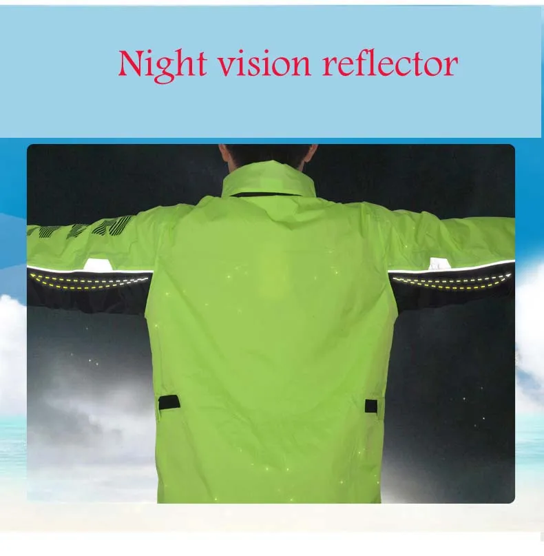 Motorcycle Raincoat Set Split Raincoat Including Jacket Pants Outdoor Fishing Riding Impermeable Raincoat Cover