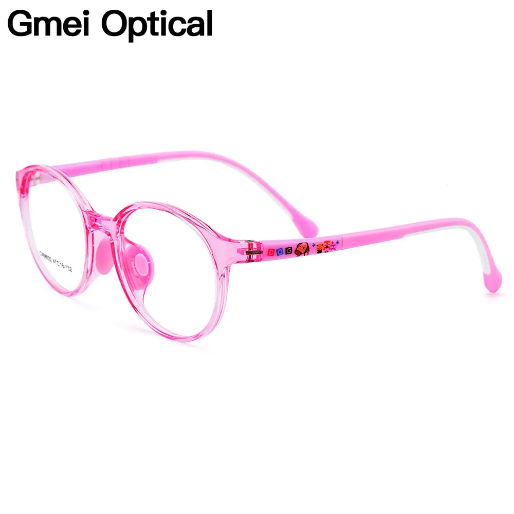 

Gmei Optical Cute Designer Kids Glasses Ultra-light Flexible TR90 Silica Gel Comfortable Full Rim Kids Eyeglass Frames CX68022