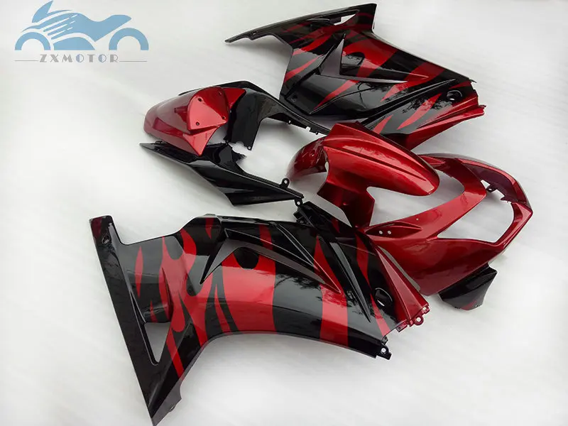 Injection fairings kit for Kawasaki 2008-2014 Ninja 250R ZX250 sport ABS fairing kits EX250 08-14 red gray motorcycle DT16