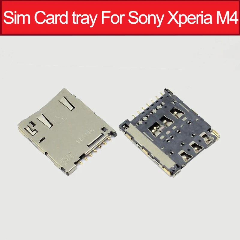 

NWT Genuine Sim Card Slot For Sony Xperia M4 Aqua E2303 E2306 E2353 E2333 E2312 E2363 Sim Card reader slot adapter Holder