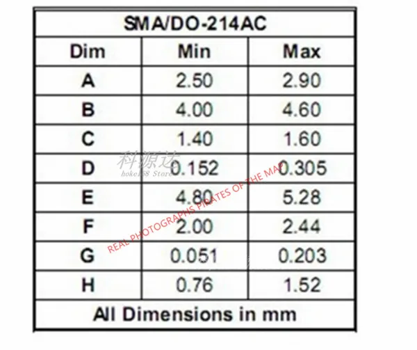100 ชิ้น/ล็อต M7 1N4007 DO-41 สต็อก