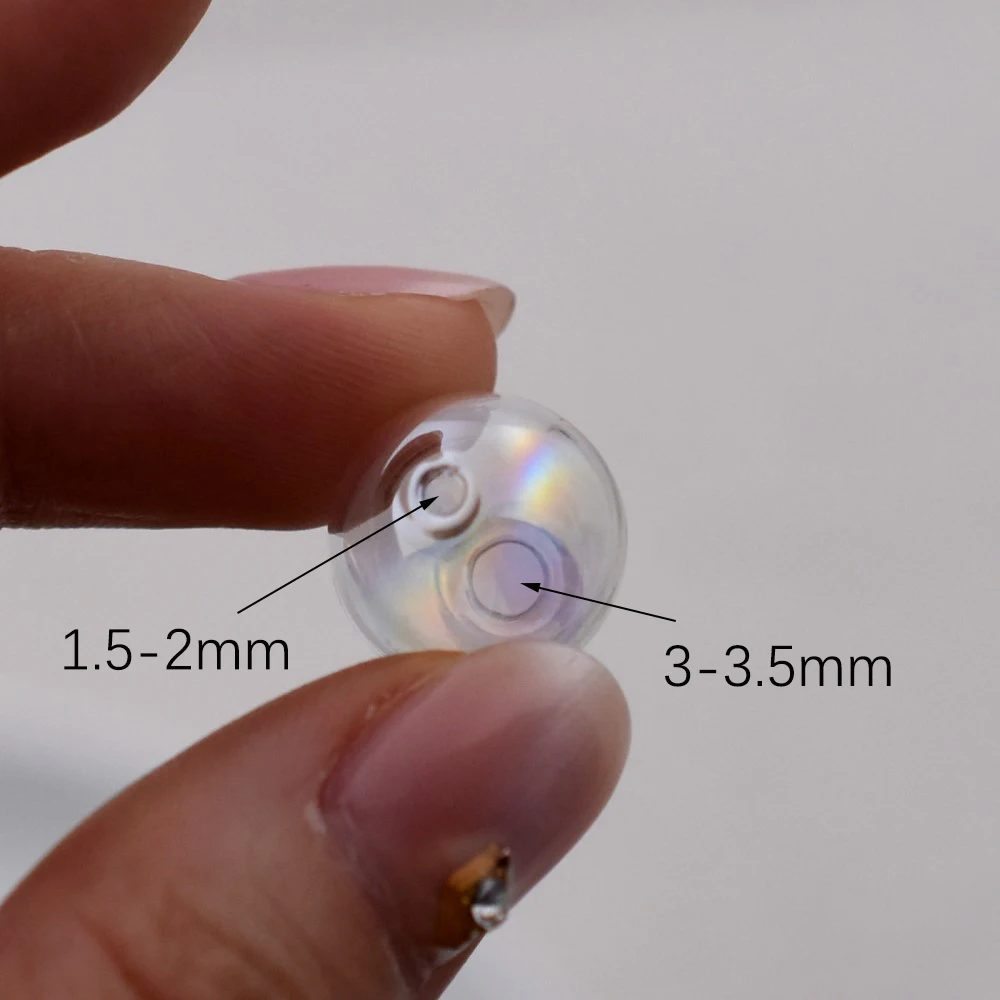 10pieces Double Hole Colorful 10mm 12mm 14mm Glass Ball Glass Globe Pendant Jewelry Findings DIY Handmade Beads Materials