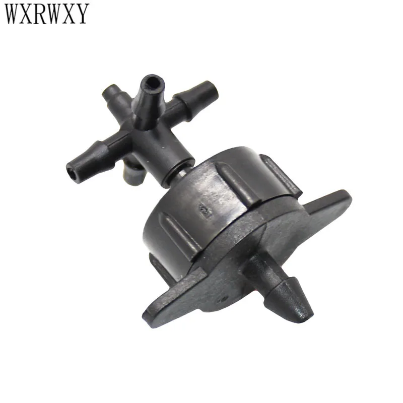 Irrigation 2L 4L 8L dripper 4 way cross Connector drip arrow adapter 3 way cross Water diverter 1/8 barbed connector 50set