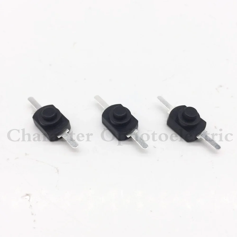 10PCS 12*8MM DC 30V 1A Black On Off Mini Push Button Switch for Electric Torch 1208YD