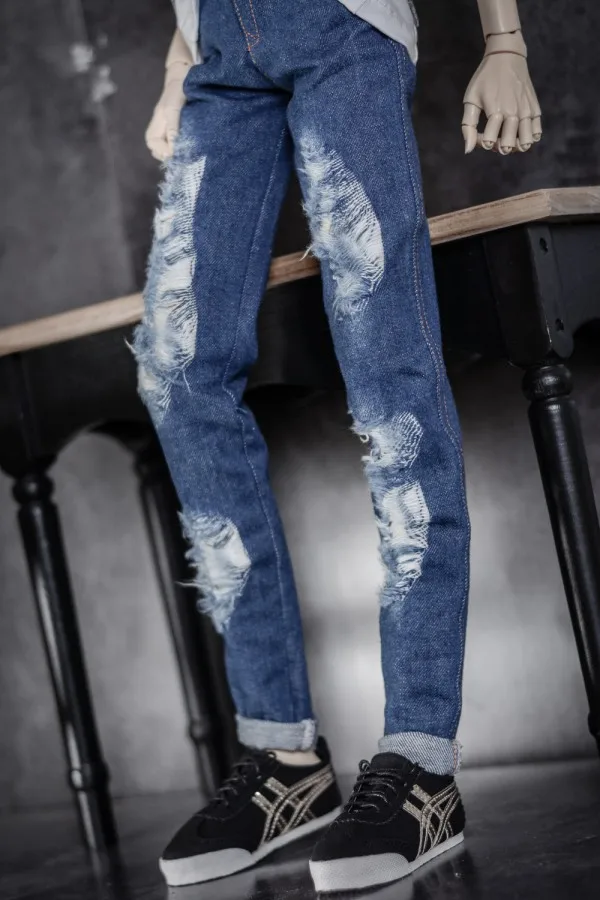 1/3 1/4 scale BJD clothes accessories Shredded jeans for BJD/SD SD17 SSDF ID75 Uncle doll.Not included doll and other D2618