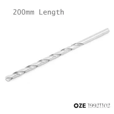 OZE19921102 مثقاب فولاذي بطول 200 مللي متر ، مثقاب بقطر عالي السرعة بلون فضي 2 مللي متر/3.5 مللي متر/5 مللي متر/6 مللي متر/5.5 مللي متر/7 مللي متر/8 مللي متر