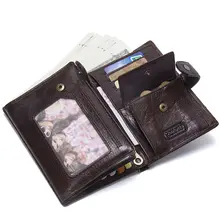 Genuine Leather Wallet for Men with Passport Holder #3