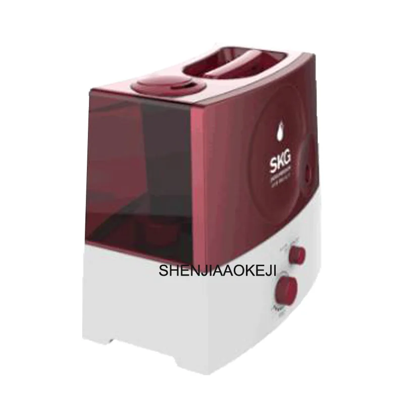 大容量の水タンク付き加湿器,アロマテラピー用の温かみのあるミスト加湿器,エッセンシャルオイルのディフューザー,7l,SKG-1829 v,1個,220