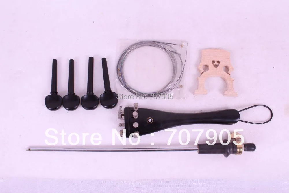 

New Cello parts,bridge tuner peg string endpin tailpiece tail gut string #E27-1