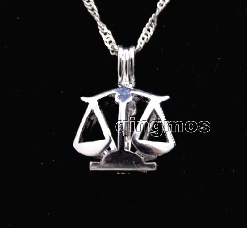 Constellation Gift One Box Libra pendant Natural Oyster Wish Pearl Necklace set A wish waiting come true-who3638