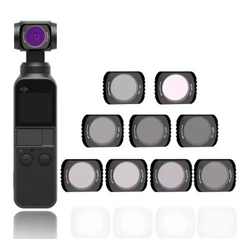 DJI Pocket 2 용 카메라 필터 CPL/MCUV/ND 4 8 16 32 DJI Osmo Pocket 3 축 핸드 헬드 카메라 렌즈 액세서리 용 64-PL 필터 키트