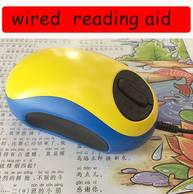 Wired electronic Mouse video magnifier low vision reading aids TV/AV output Mouse shape Reading magnifier 70X   20 inch display