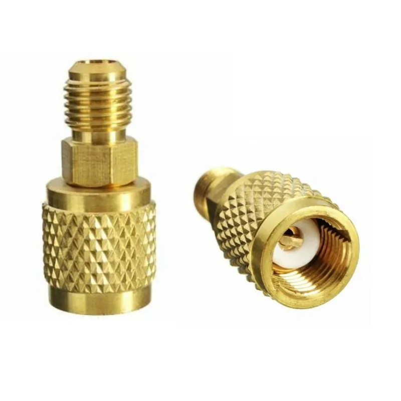 R410a Adapter 5/16 "SAE Weibliche zu 1/4" SAE Männlichen Hohe Festigkeit Klimaanlage Split Ductless Service-Port Adapter – Detail 4