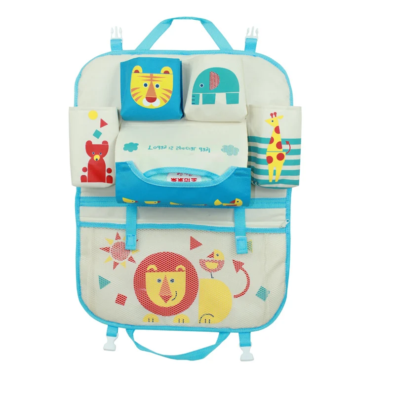 Cartoon Car Organizer Cute Cartoon Car Seat Back  Storage Bags Hanging Car Organizador Bags Pocket Car styling for Kids Children