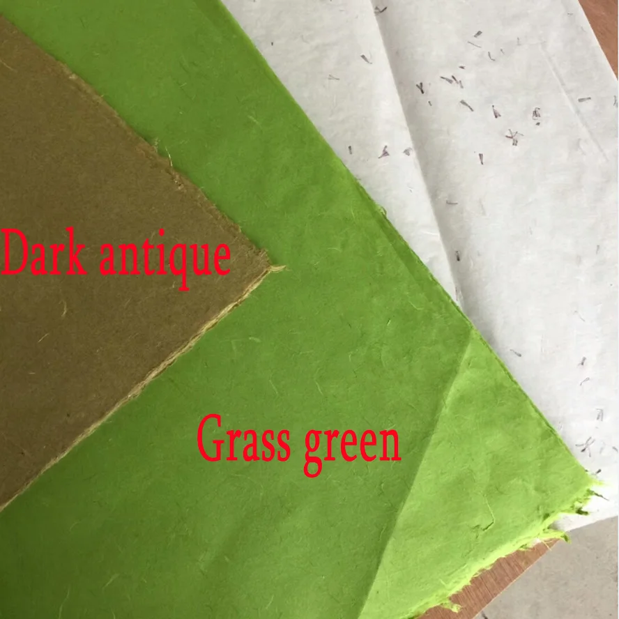 100 sheets/pack New grass green rice paper Chinese Yunlong Xuan paper for Artist Painting calligraphy