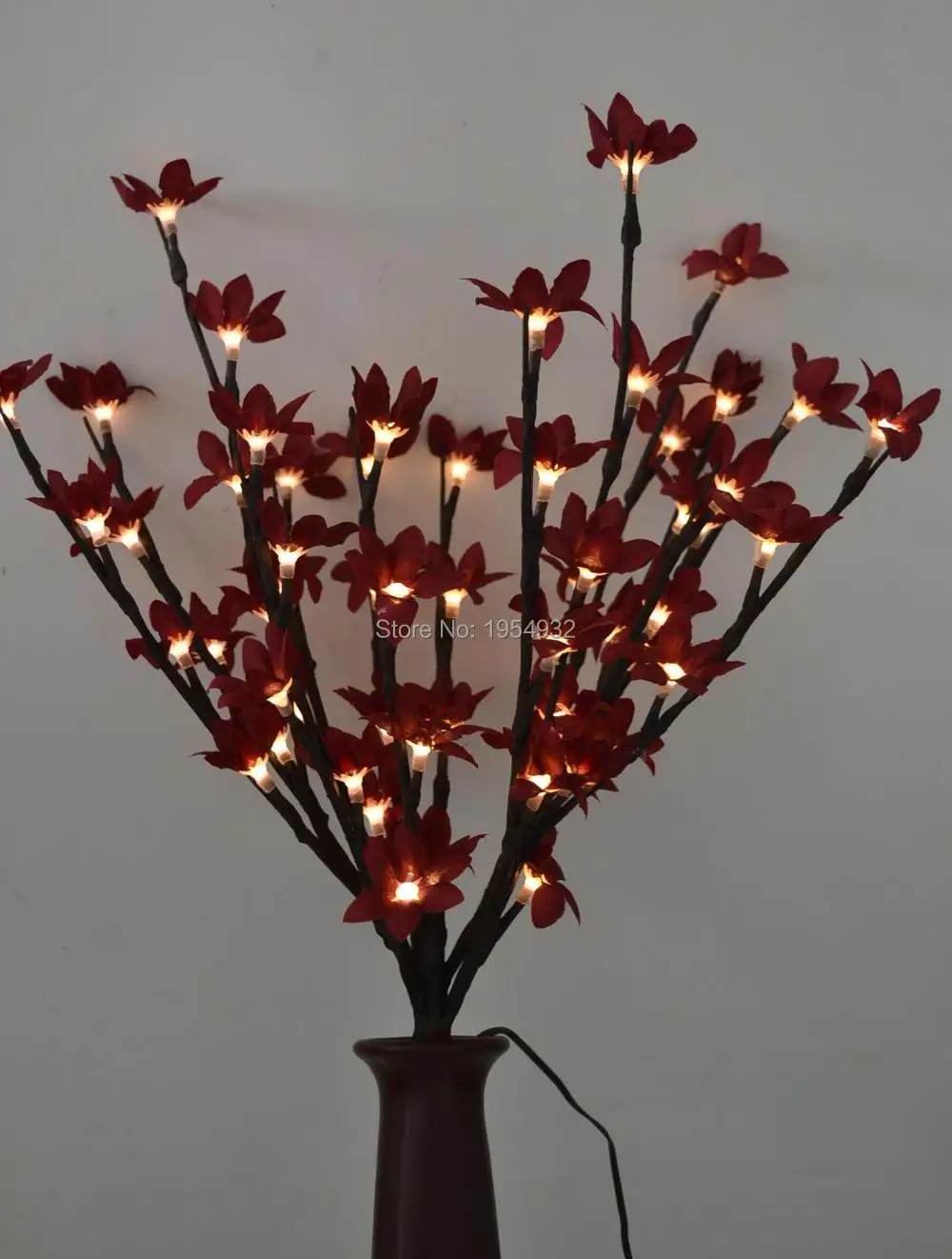 3V AdaptorType Blossom Forsytia Flower Branch Light 20\
